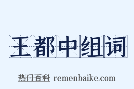 王都中组词是什么意思的图片